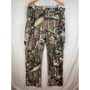 Game Winner Break Up Infinity Mossy Oak Camouflage Pants Mens sz Large Zip Cargo